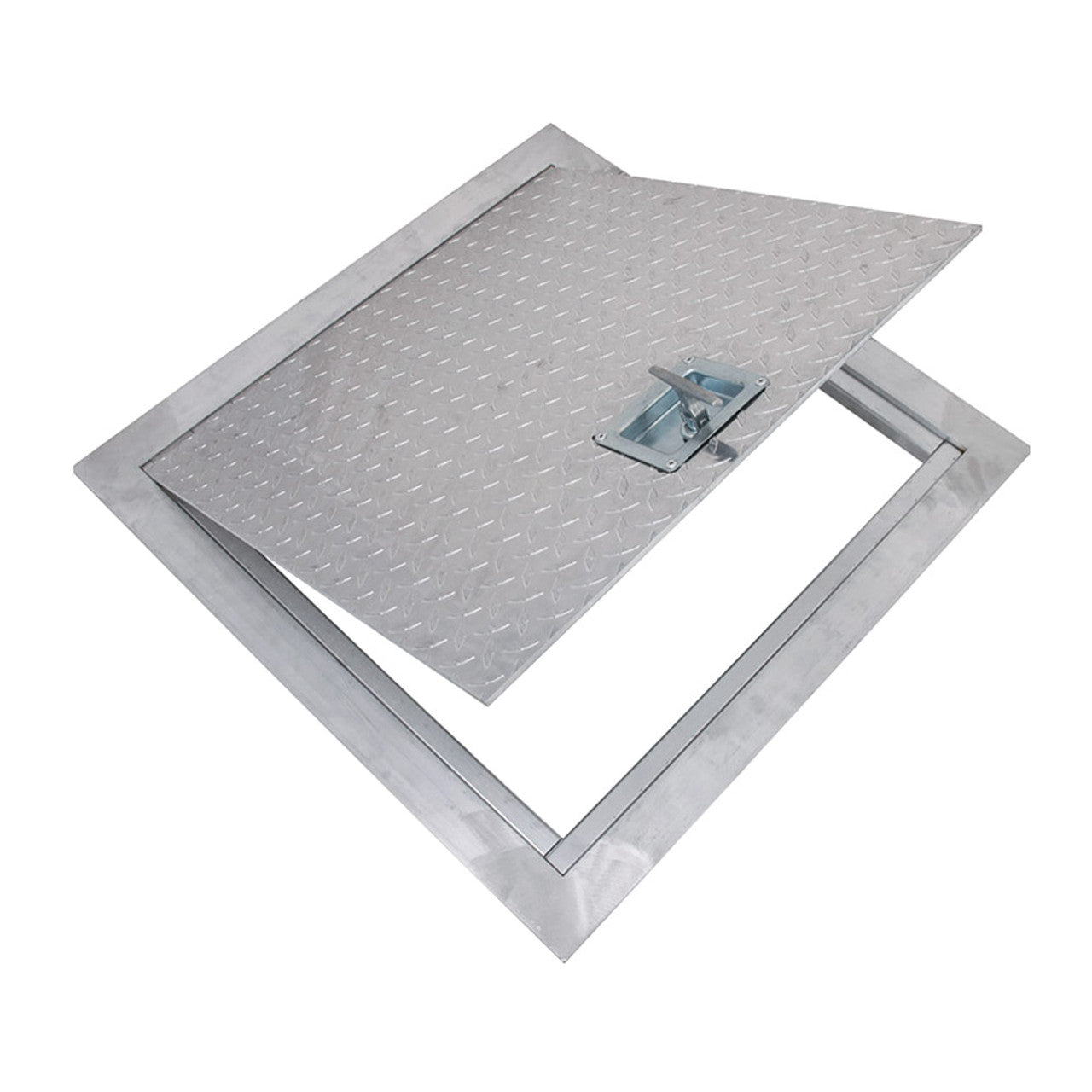 24"x24" Flush Aluminum Floor Hatch with Exposed Flange, Cendrex